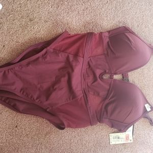 Burgundy Swimsuit